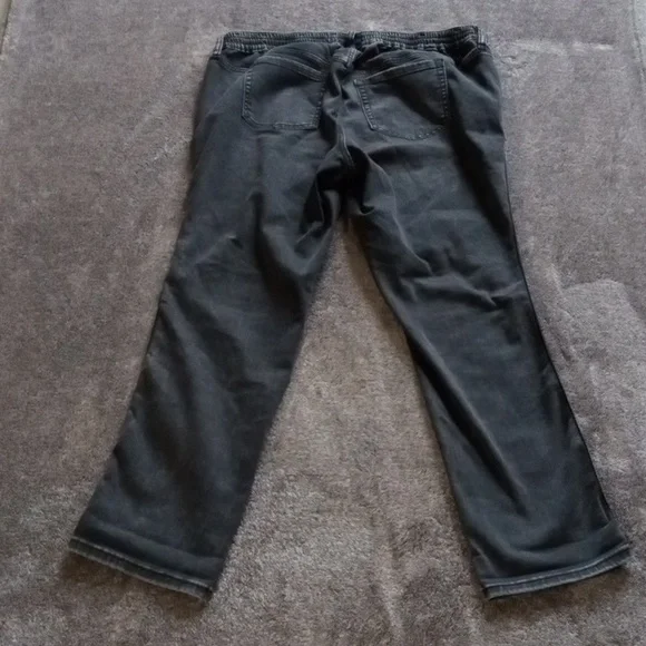 Torrid grayed black pull on drawstring pants with leg stripes - Picture 9 of 11